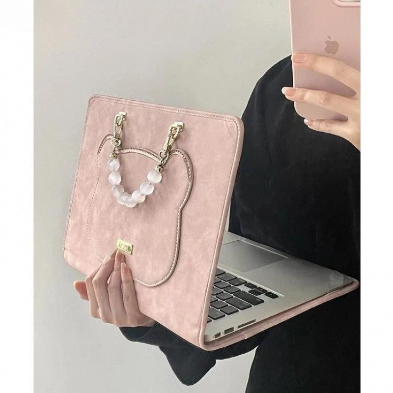 Laptop Bag With Beaded Chain