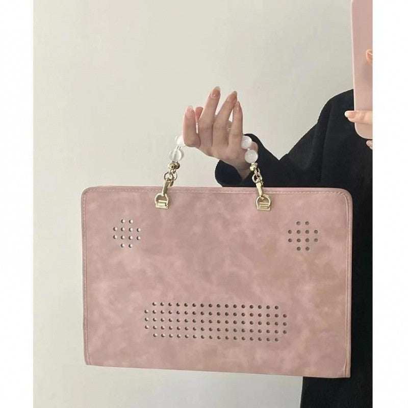 Laptop Bag With Beaded Chain