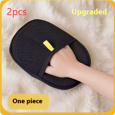 Pet Hair Remover Gloves- Gentle Deshedding Brush for Cats & Dogs