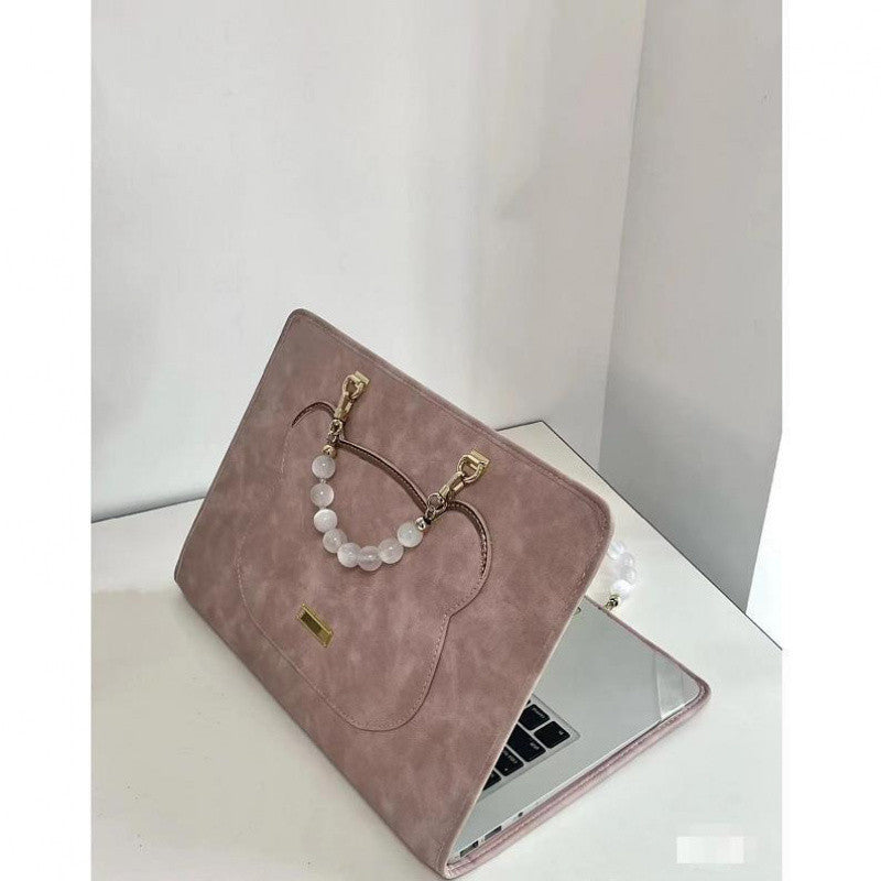 Laptop Bag With Beaded Chain