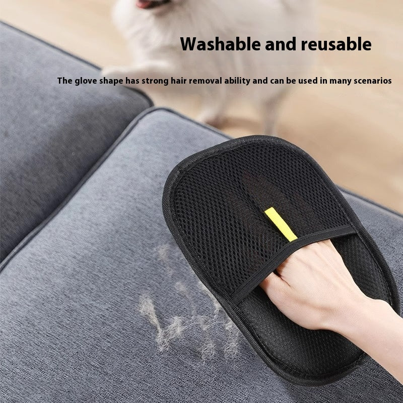 Pet Hair Remover Gloves- Gentle Deshedding Brush for Cats & Dogs