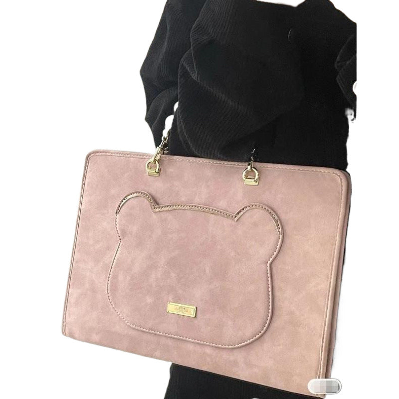 Laptop Bag With Beaded Chain