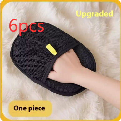 Pet Hair Remover Gloves- Gentle Deshedding Brush for Cats & Dogs