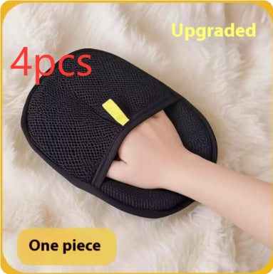 Pet Hair Remover Gloves- Gentle Deshedding Brush for Cats & Dogs